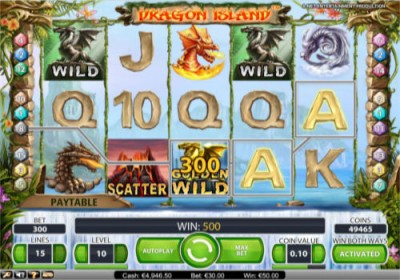 ﻿Играть в азартный онлайн аппарат Dragon Island (Остров Драконов)